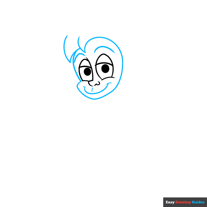 Abu from Aladdin step-by-step drawing tutorial: step 2