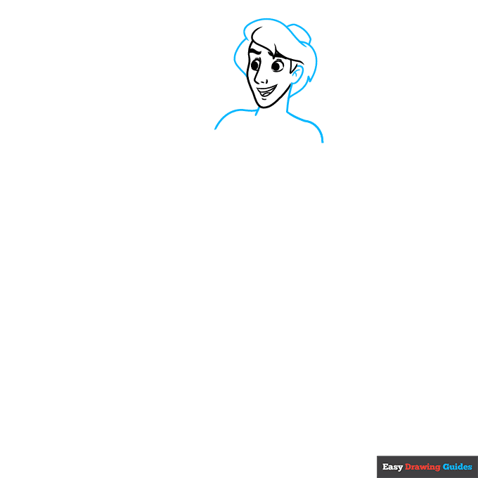 Aladdin step-by-step drawing tutorial: step 3