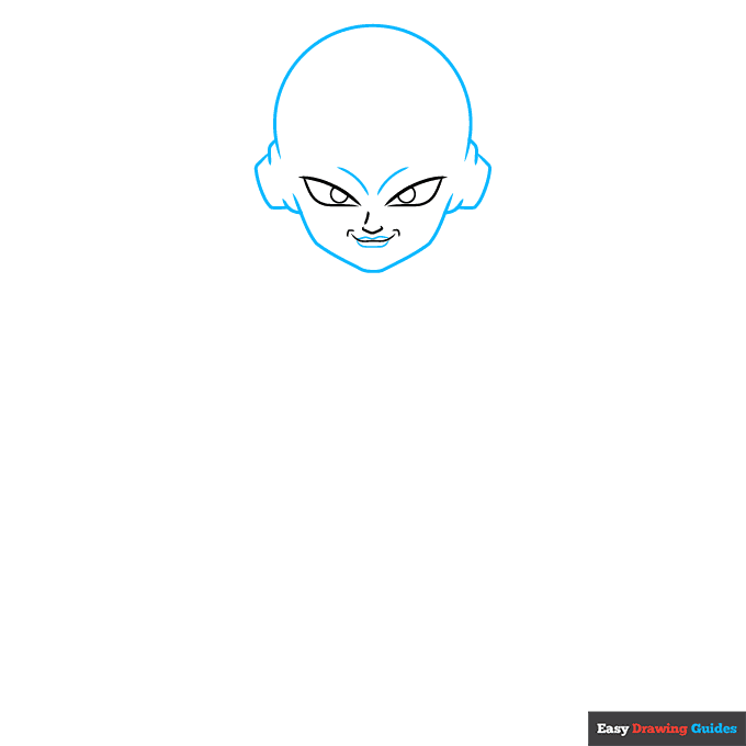 Frieza step-by-step drawing tutorial: step 25