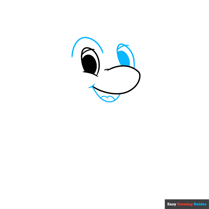 Frog Prince step-by-step drawing tutorial: step 2