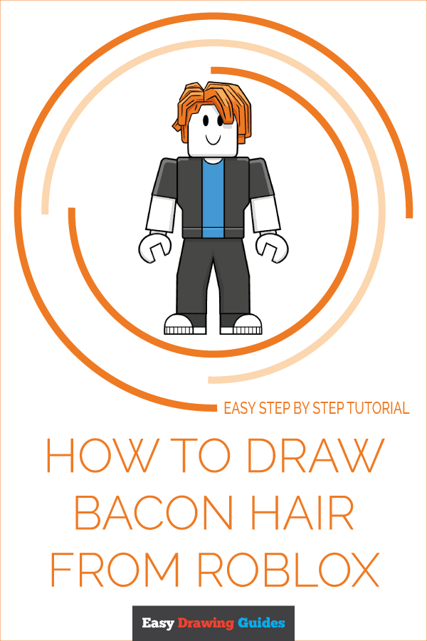 How to Draw Bacon Hair from Roblox Pinterest Image