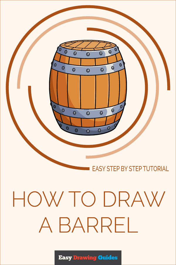 How to Draw a Barrel Pinterest Image
