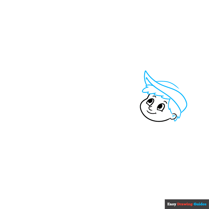 Jack and the Beanstalk step-by-step drawing tutorial: step 2