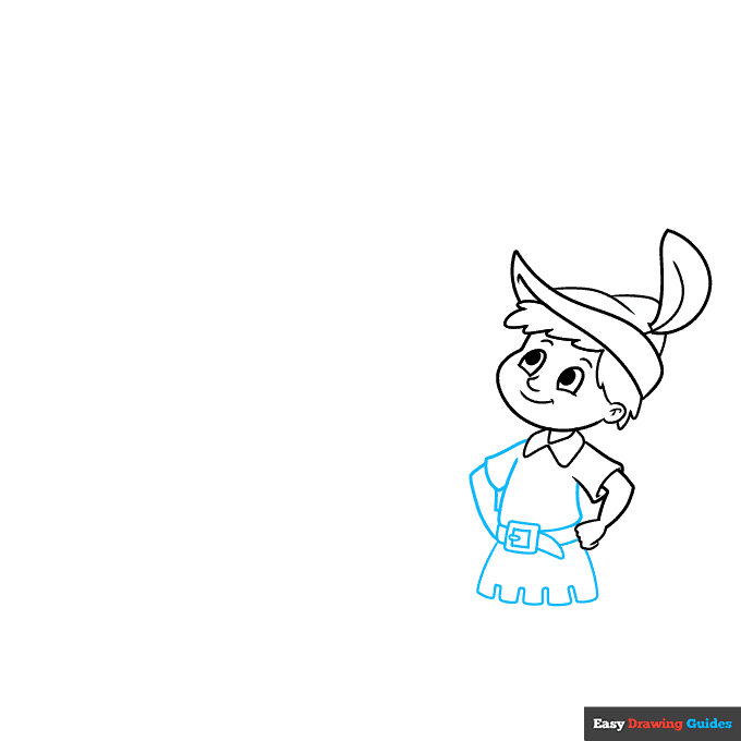 Jack and the Beanstalk step-by-step drawing tutorial: step 4