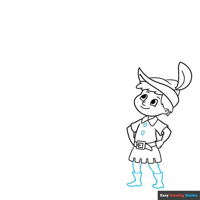 Jack and the Beanstalk step-by-step drawing tutorial: step 5
