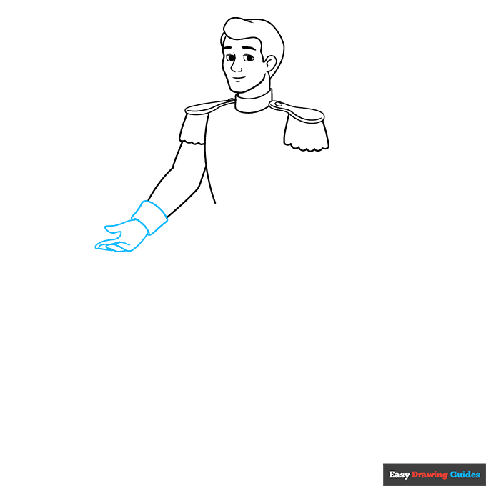 Prince Charming step-by-step drawing tutorial: step 5