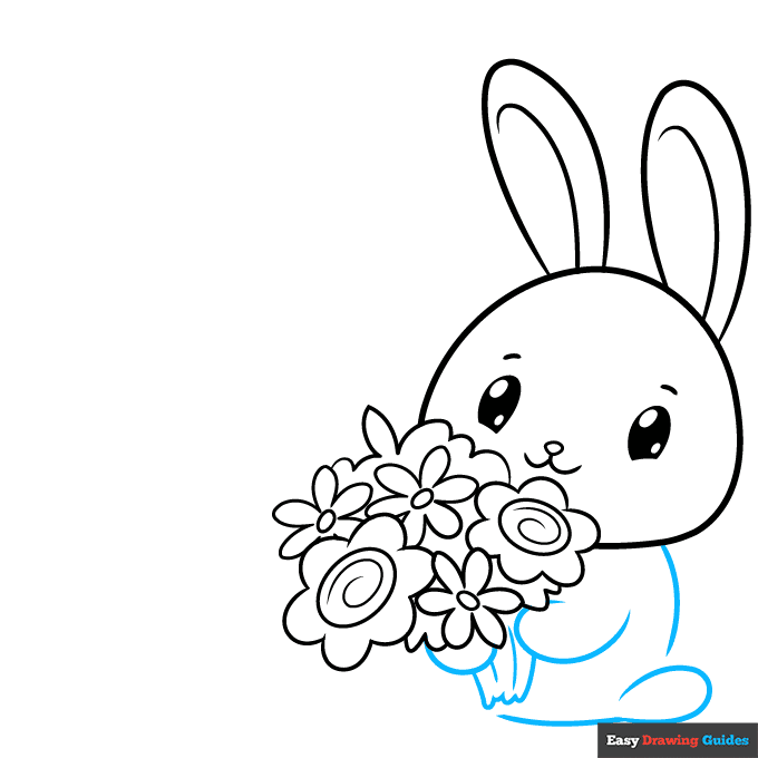 Thank You Greeting Card step-by-step drawing tutorial: step 6