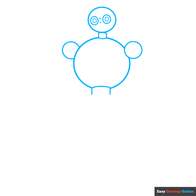 Wild Robot Roz step-by-step drawing tutorial: step 1