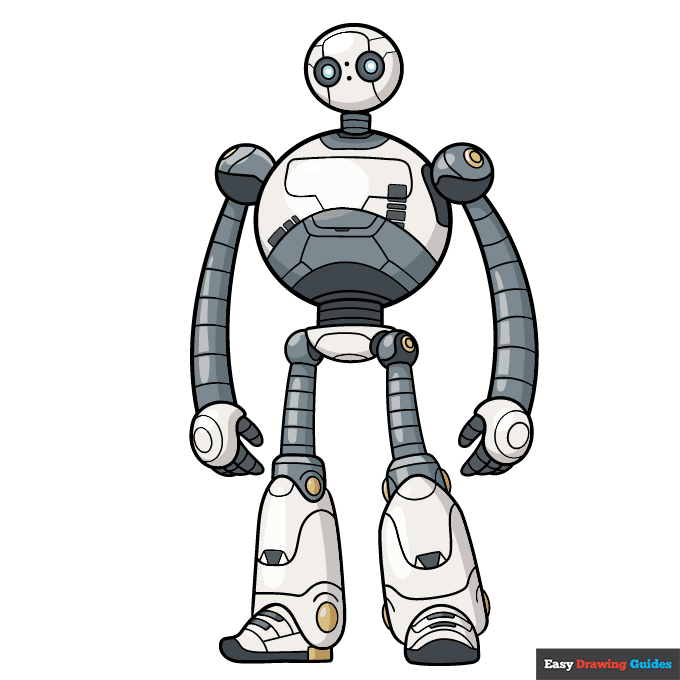 Wild Robot Roz step-by-step drawing tutorial: step 11