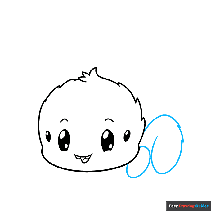 Cute Spider step-by-step drawing tutorial: step 5