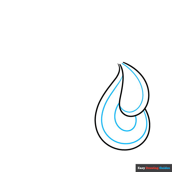 Earrings step-by-step drawing tutorial: step 2
