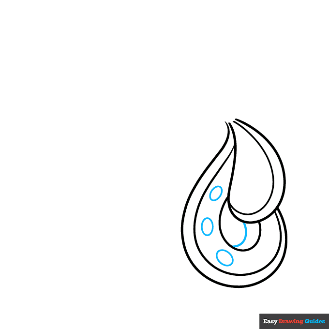 Earrings step-by-step drawing tutorial: step 3