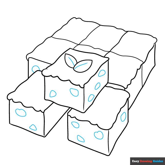 Easy Brownie step-by-step drawing tutorial: step 7
