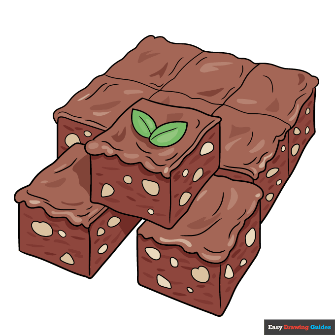 Easy Brownie step-by-step drawing tutorial: step 11
