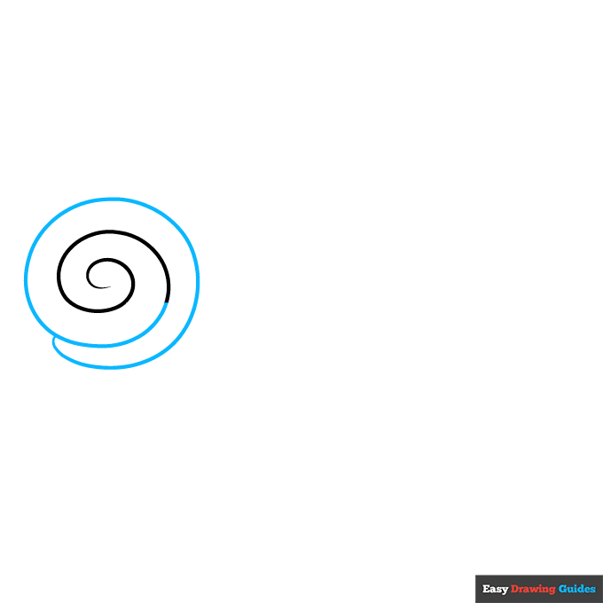 Easy Lollipop for Kids step-by-step drawing tutorial: step 2