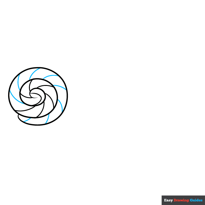 Easy Lollipop for Kids step-by-step drawing tutorial: step 4