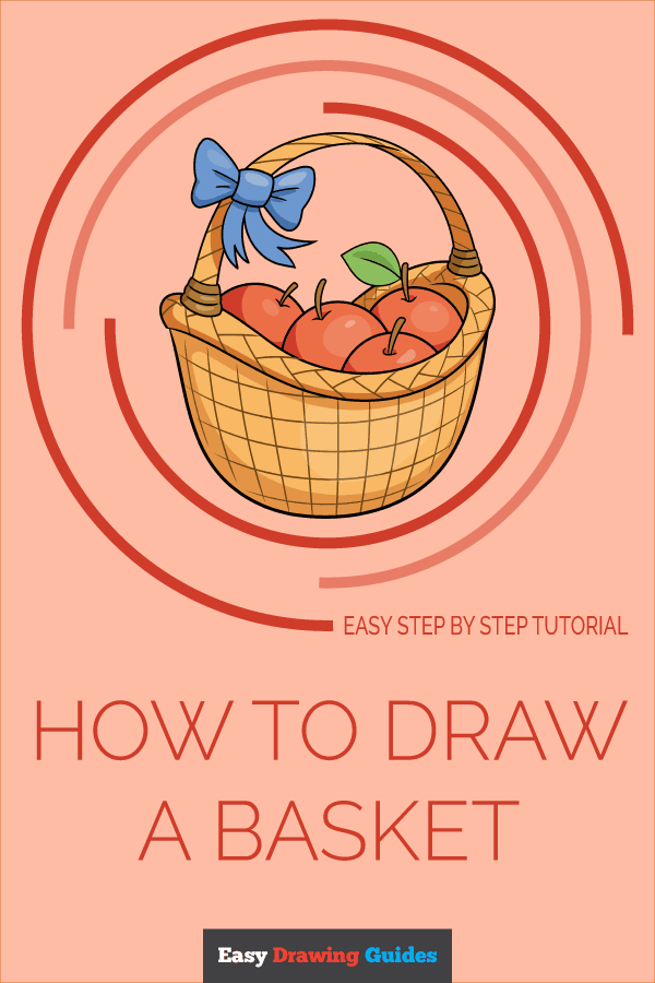 How to Draw a Basket Pinterest Image
