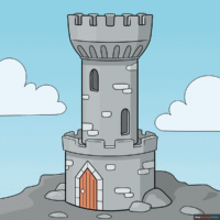 How to Draw a Castle Tower