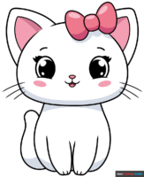 How to Draw an Easy Cute Cat