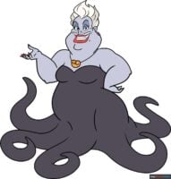 How to Draw Ursula from The Little Mermaid