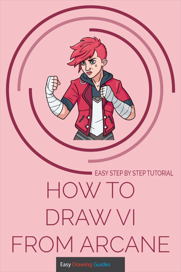 How to Draw Vi from Arcane Pinterest Image