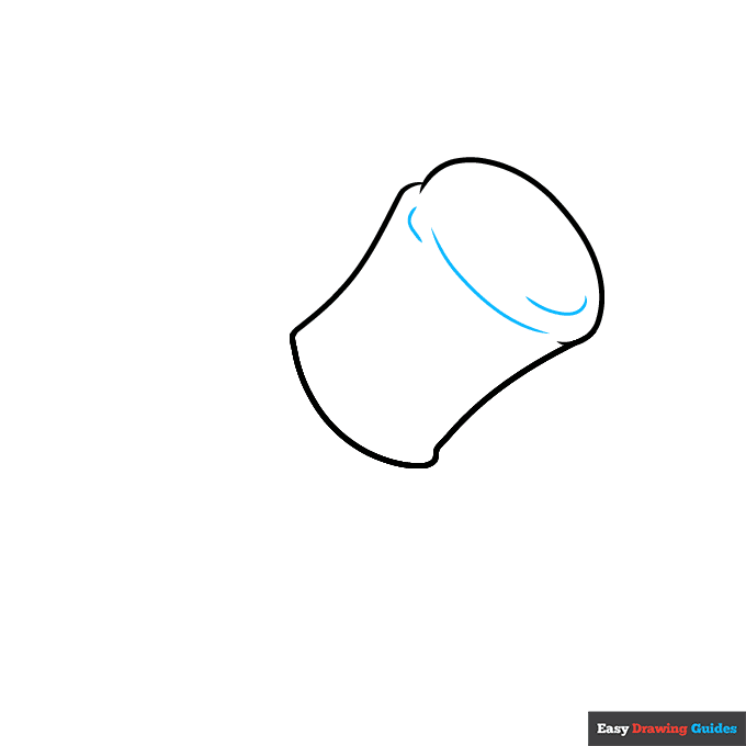 Marshmallow step-by-step drawing tutorial: step 3