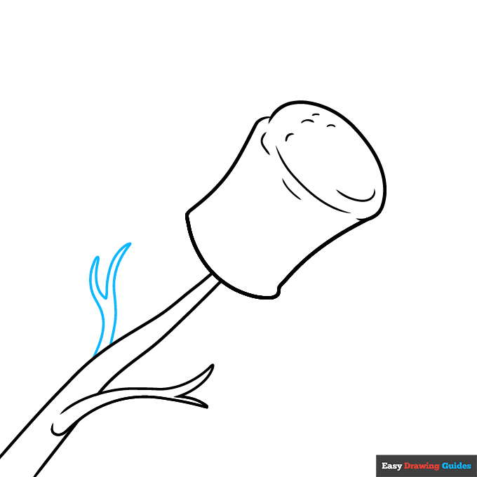 Marshmallow step-by-step drawing tutorial: step 7