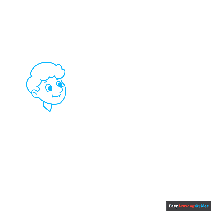 Picnic step-by-step drawing tutorial: step 1