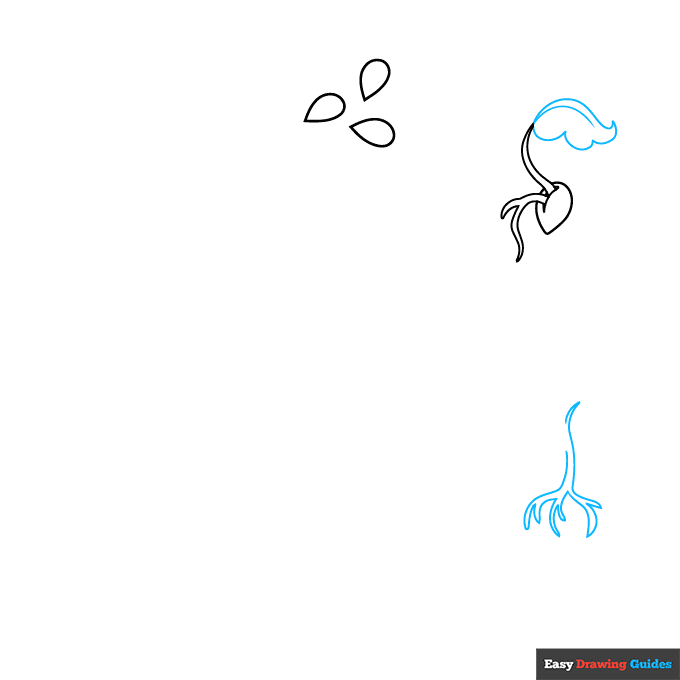 Plant Life Cycle step-by-step drawing tutorial: step 2