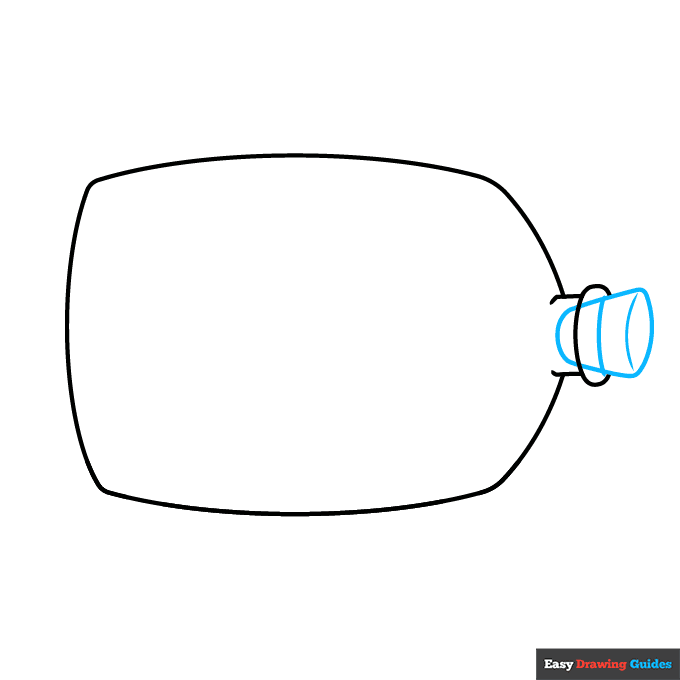 Ship in a Bottle step-by-step drawing tutorial: step 2