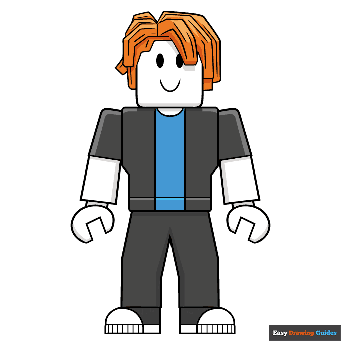 Bacon Hair from Roblox step-by-step drawing tutorial: step 10