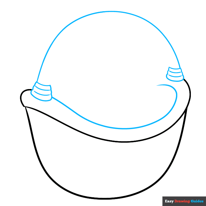 basket step-by-step drawing tutorial: step 2