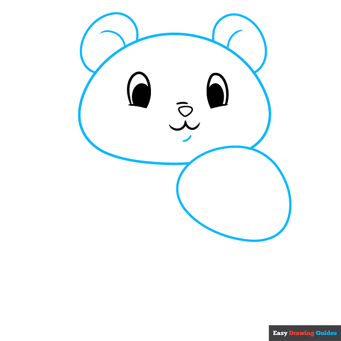 mom and baby panda step-by-step drawing tutorial: step 2