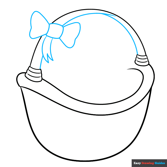basket step-by-step drawing tutorial: step 3