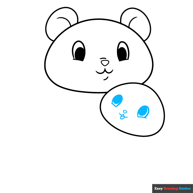 mom and baby panda step-by-step drawing tutorial: step 3