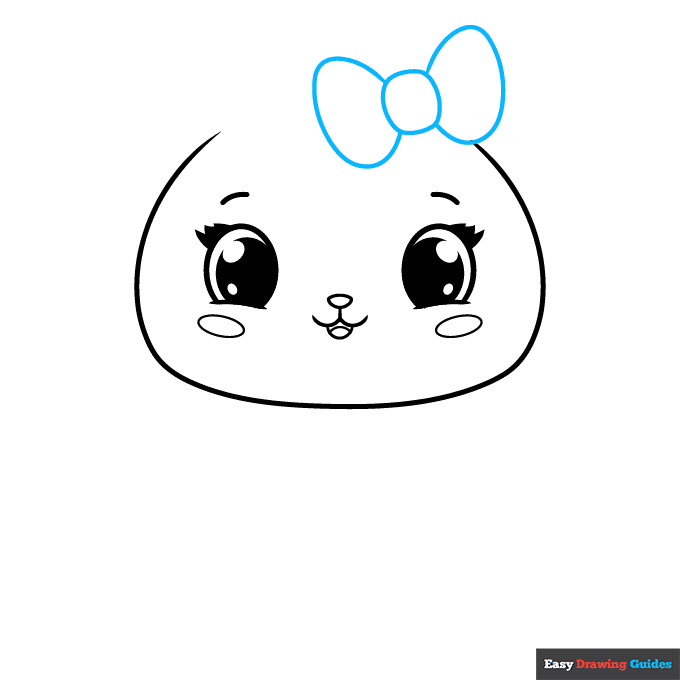 Easy Cute Cat step-by-step drawing tutorial: step 5
