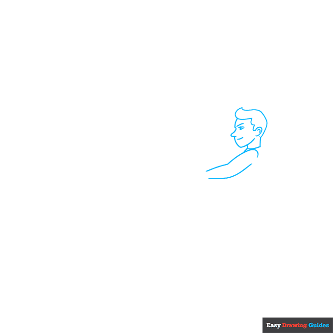 Tug of War step-by-step drawing tutorial: step 1