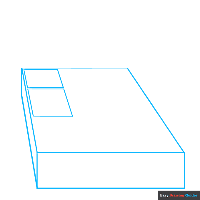 Box of Chocolates step-by-step drawing tutorial: step 1