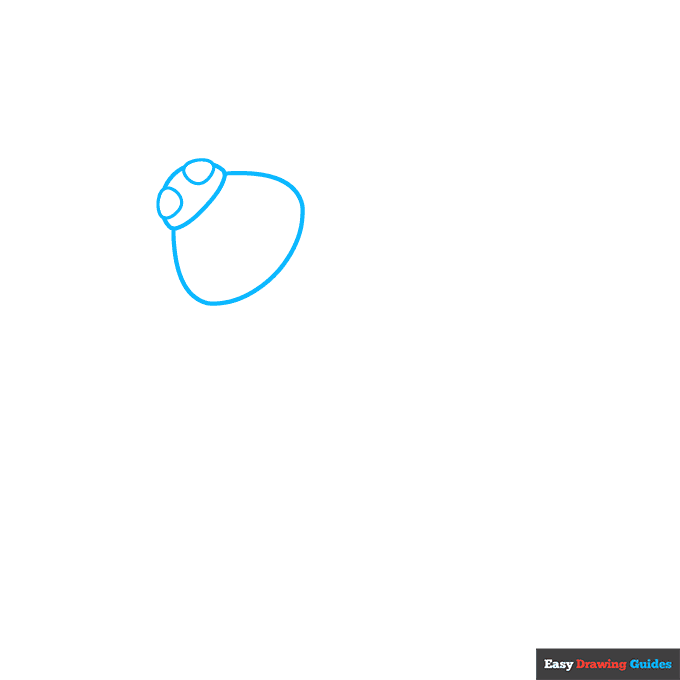 Cockroach step-by-step drawing tutorial: step 1