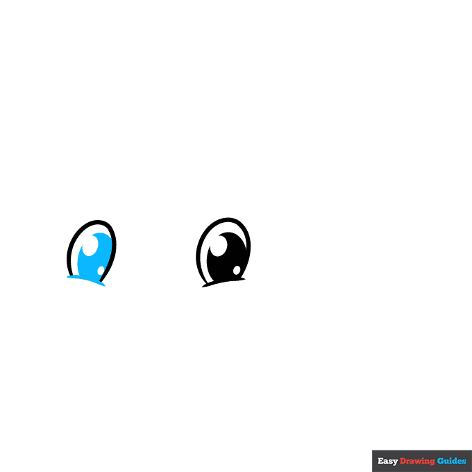 Easy Cute Dolphin step-by-step drawing tutorial: step 3