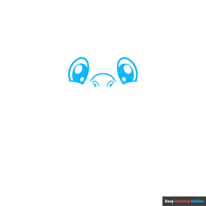 Cute Dragon step-by-step drawing tutorial: step 1
