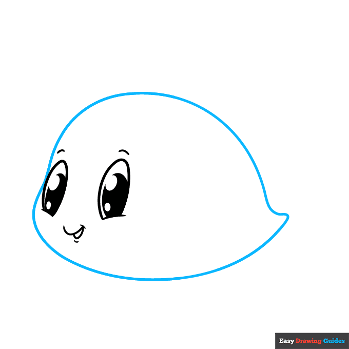 Cute Fish step-by-step drawing tutorial: step 4