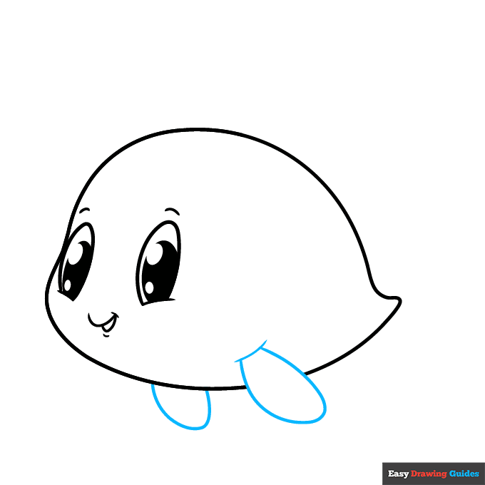 Cute Fish step-by-step drawing tutorial: step 5