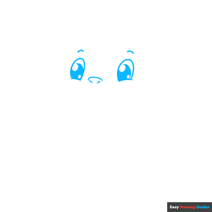 Cute Monkey step-by-step drawing tutorial: step 1