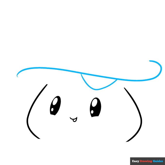 Cute Mushroom step-by-step drawing tutorial: step 3