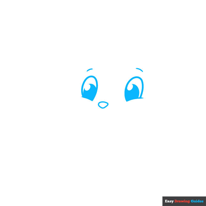 Cute Puppy step-by-step drawing tutorial: step 1