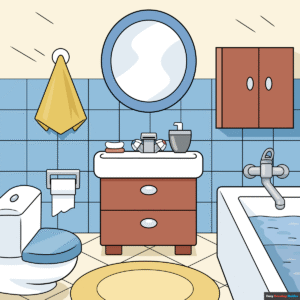 How to Draw a Bathroom Featured Image