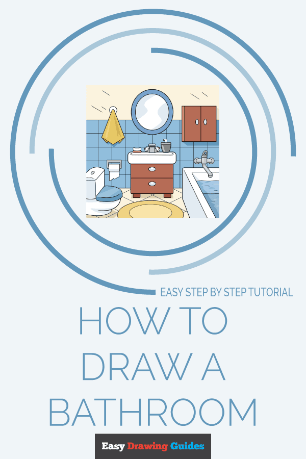 How to Draw a Bathroom Pinterest Image
