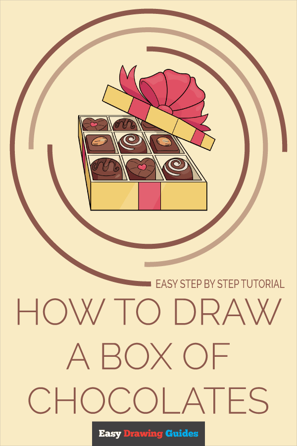 How to Draw a Box of Chocolates Pinterest Image