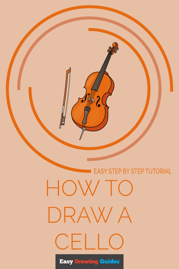 How to Draw a Cello Pinterest Image